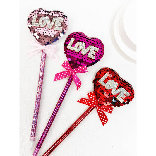 Sparkly LOVE Heart Pen | Valentine's Gift Add-On - Flair Flower Bar & Studio