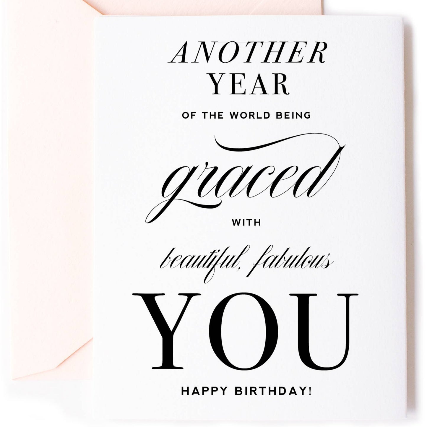 Another Year Graced, Inspirational Birthday Greeting Card