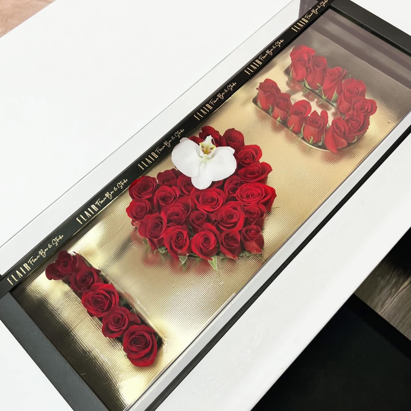 The I love you - "I ♥ U" Rose Box