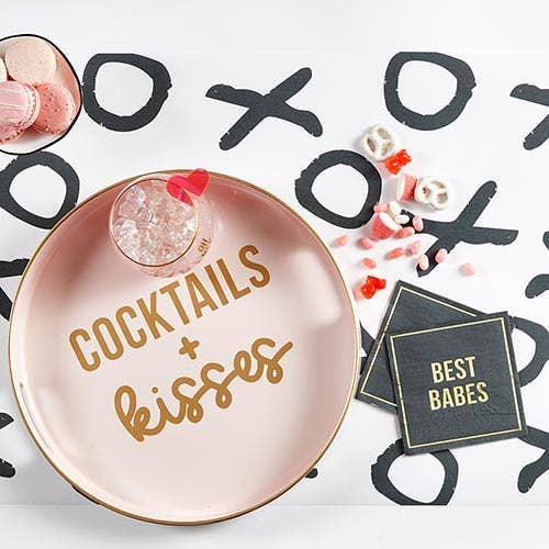 Bar Tray - Cocktails + Kisses - Flair Flower Bar & Studio