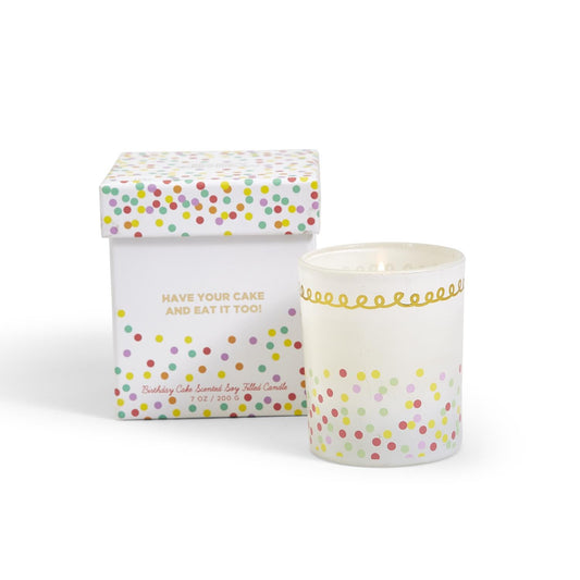 Birthday Music Box With Cake Scented Candle - Flair Flower Bar & Studio
