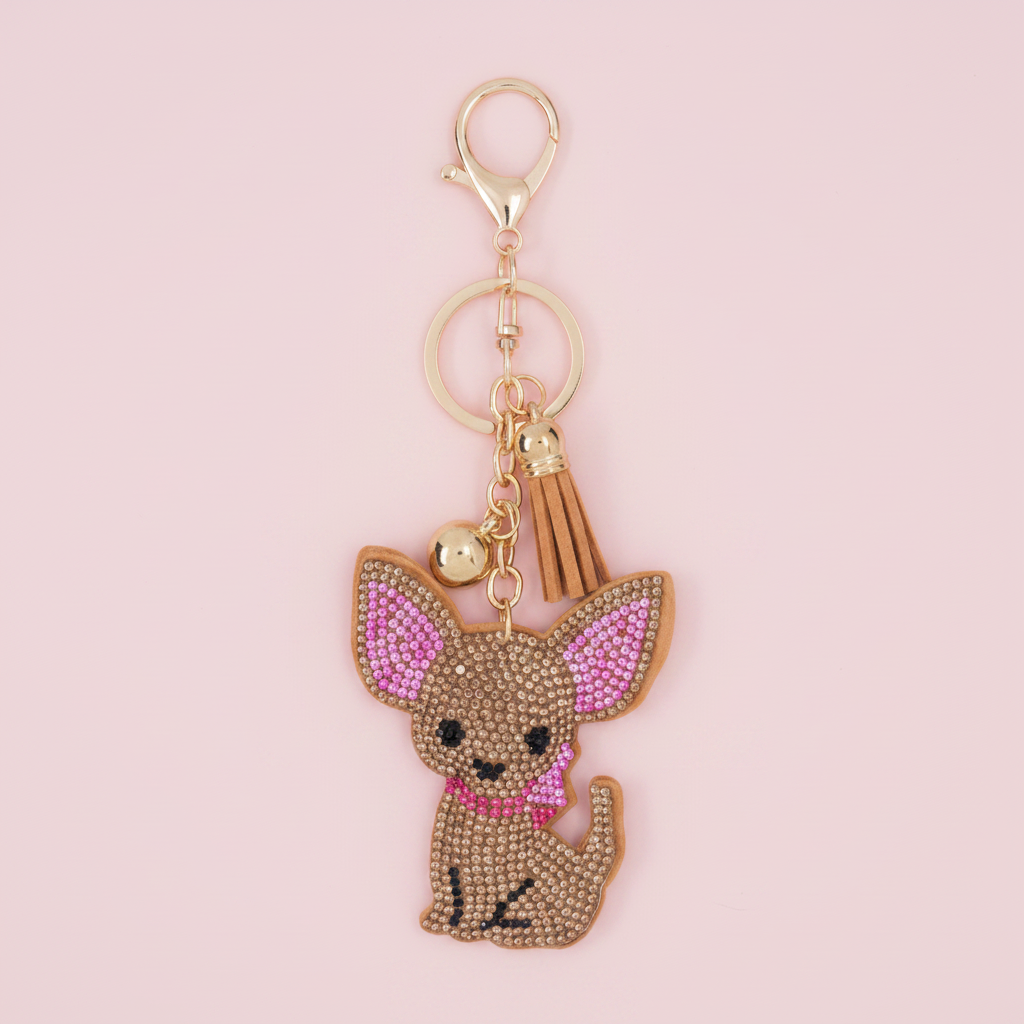Bling Key Rings - Chihuahua Dog 