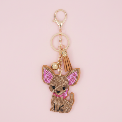 Bling Key Rings - Chihuahua Dog 