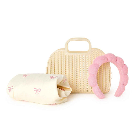Bow Headband and Wrap Towel Set