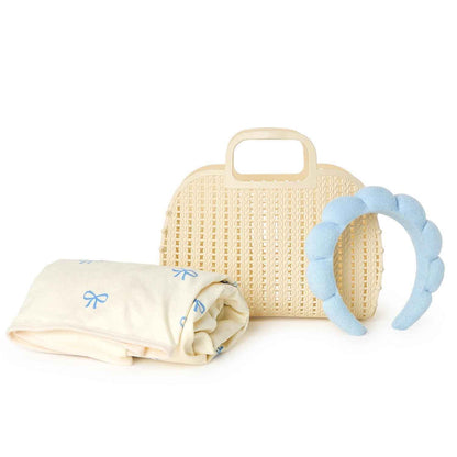 Bow Headband and Wrap Towel Set