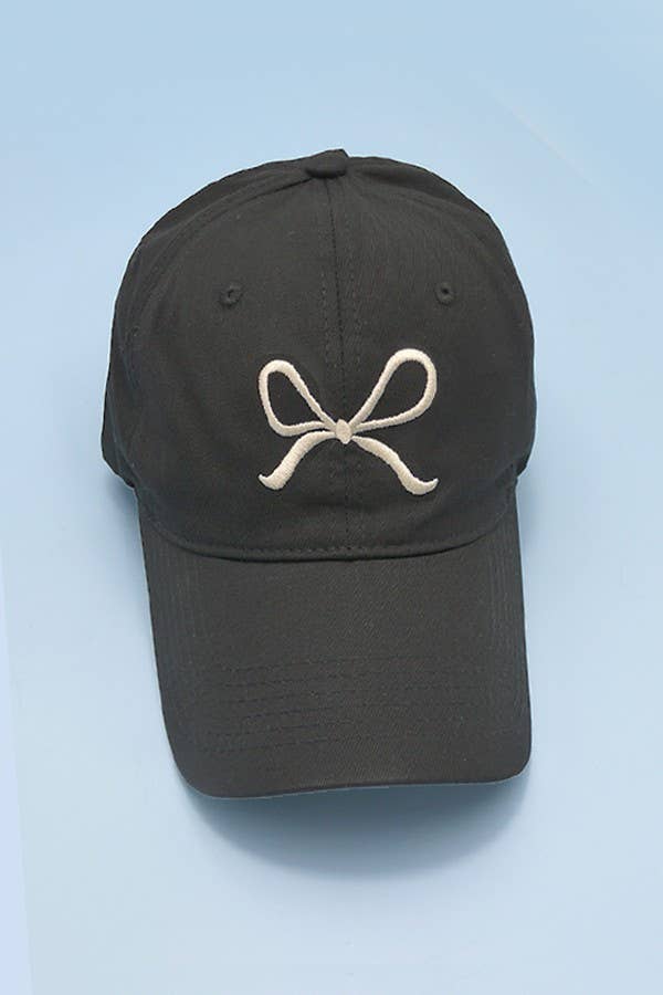 Bow Ribbon Baseball Hat Cap - Flair Flower Bar & Studio
