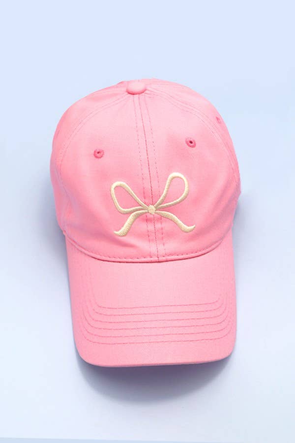 Bow Ribbon Baseball Hat Cap - Flair Flower Bar & Studio