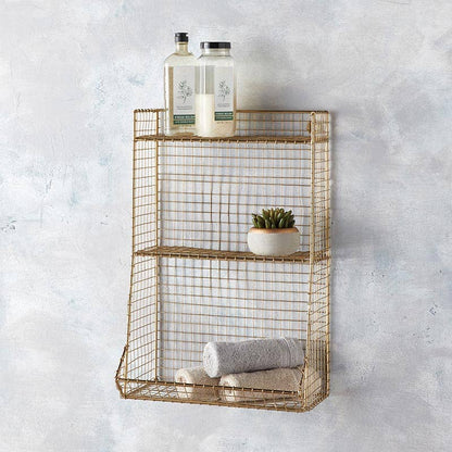 Brass Plating Wall Shelves - Flair Flower Bar & Studio