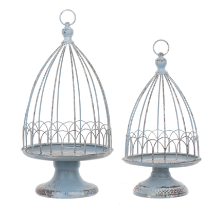 Scallop Edge Cloche Pedestal Stand 