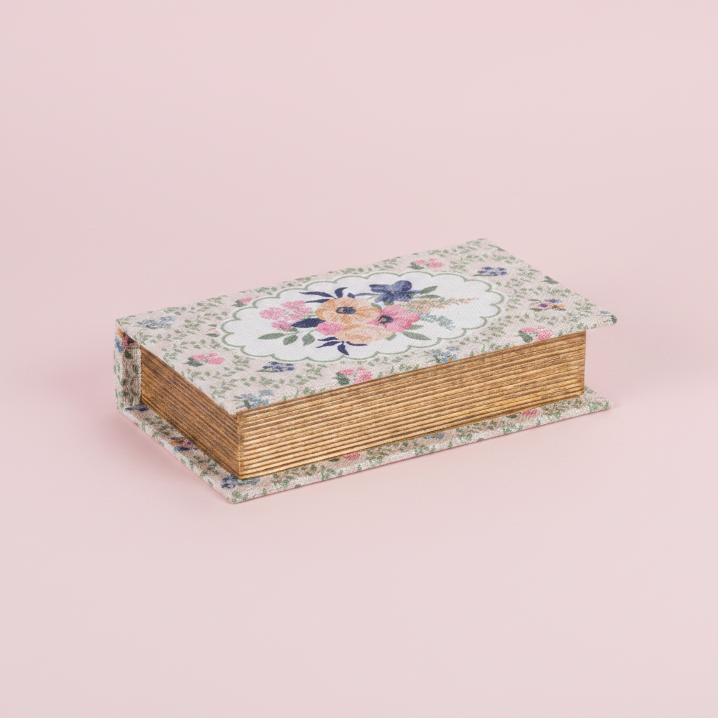 cottage core floral fabric storage decorative box | Flair Flower Bar