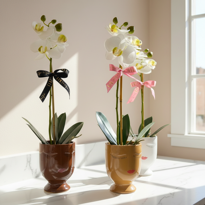 Celfie Face Pot Orchid Planter - Flair Flower Bar & Studio