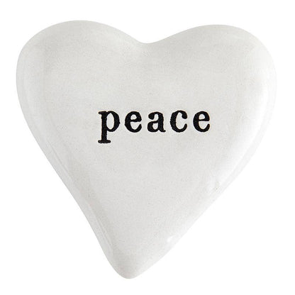 Ceramic Heart - Peace - Flair Flower Bar & Studio