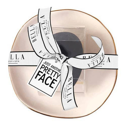 Ceramic Tray with Makeup Sponge - Blush - Flair Flower Bar & Studio