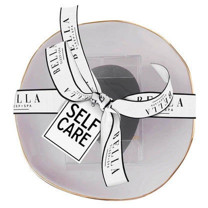 Ceramic Tray with Makeup Sponge - Self Care - Flair Flower Bar & Studio