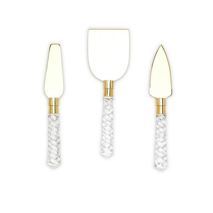 Charcuterie Crystal Clear Cheese Knives in Gift Box - Flair Flower Bar & Studio