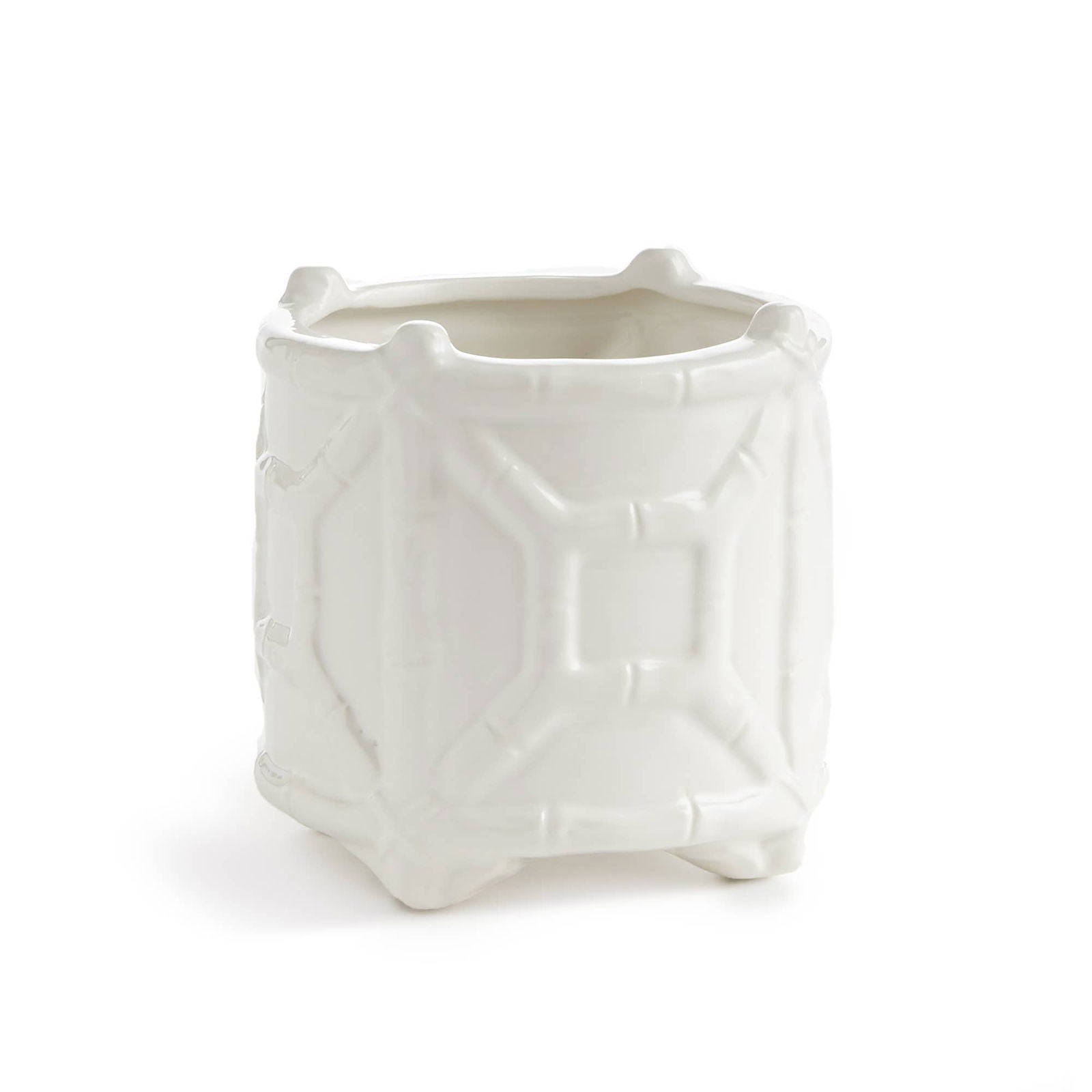Chinoiserie Round Cachepot Small Planter - Flair Flower Bar & Studio