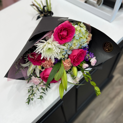 Classic Hand Tied Flair Flower Bouquet - Flair Flower Bar & Studio