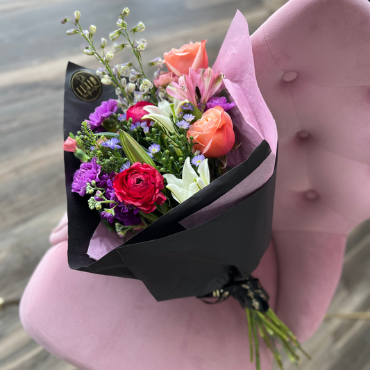 Classic Hand Tied Flair Flower Bouquet - Flair Flower Bar & Studio
