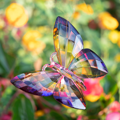 Acrylic Radiant Hanging Butterflies – Double-Sided Suncatcher Ornament