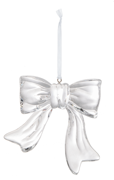Crystal Bow Acrylic Ornament