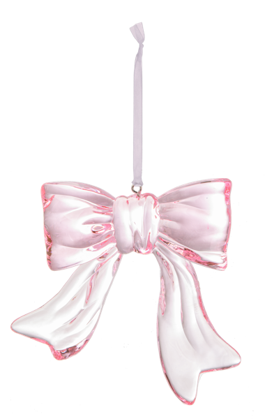 Crystal Bow Acrylic Ornament