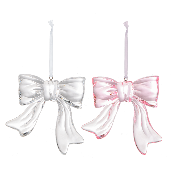 Crystal Bow Acrylic Ornament