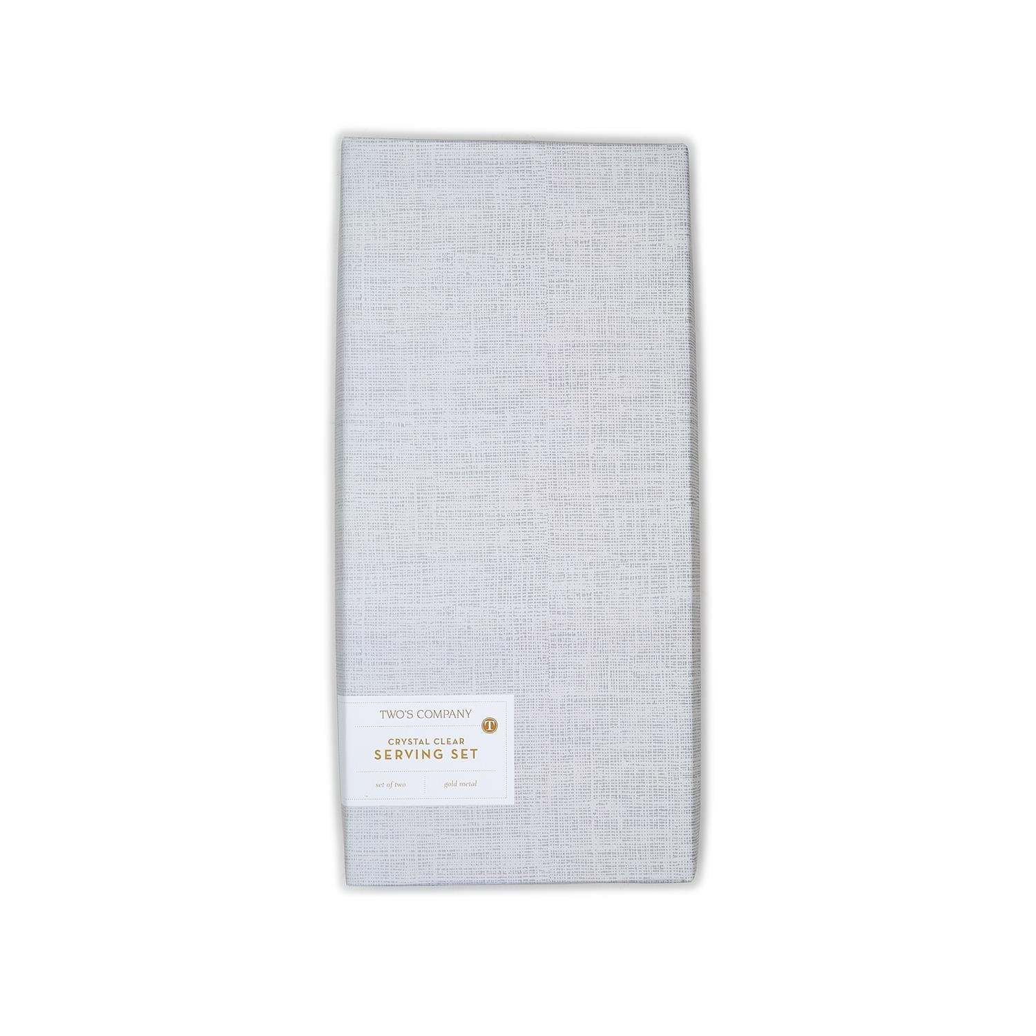 Crystal Clear Servers in Gift Box - Flair Flower Bar & Studio