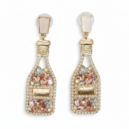 Crystal Embellished Earrings - Let's Celebrate
