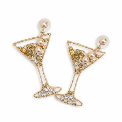 Crystal Embellished Earrings - Let's Celebrate