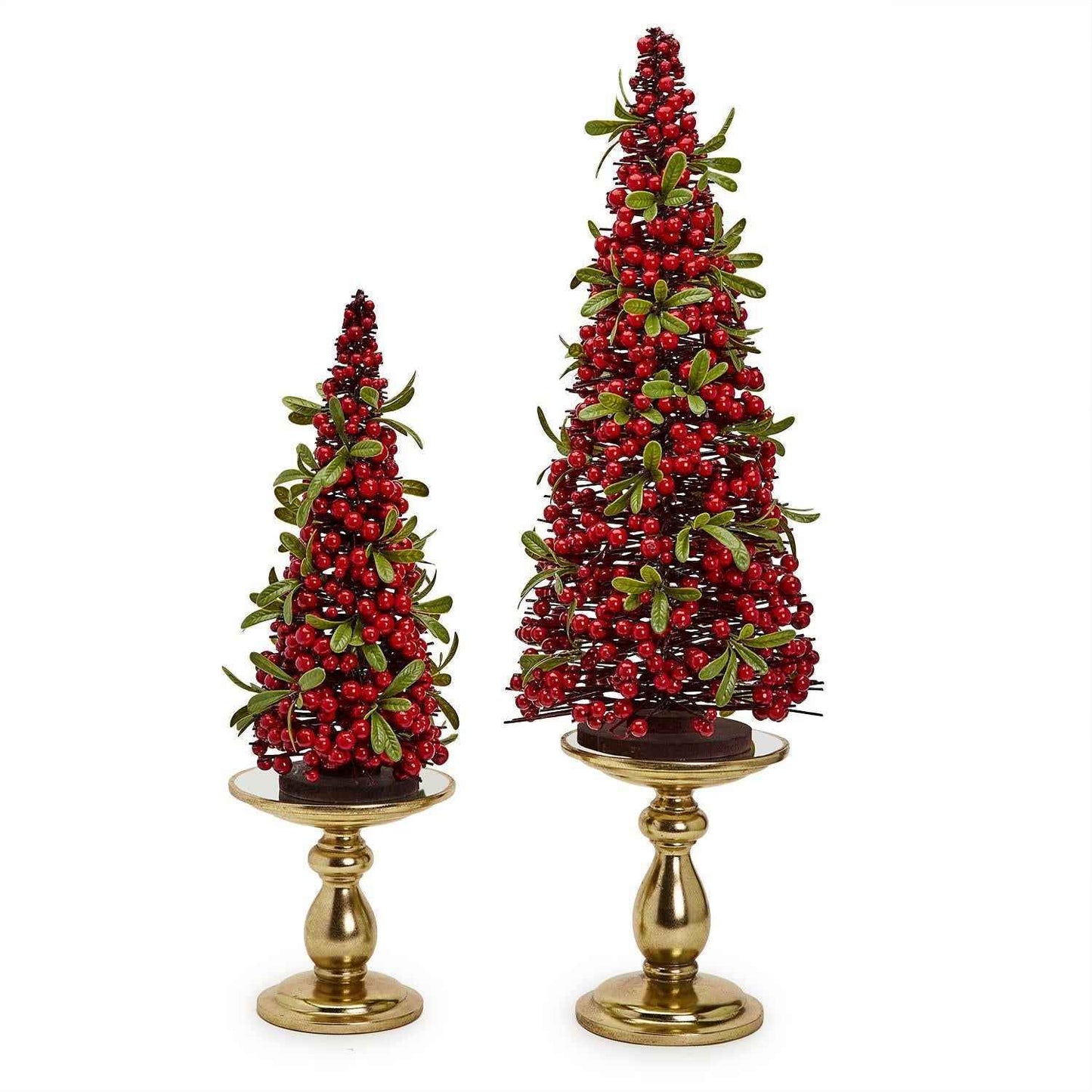 Decorative Pedestal Centerpieces with Removeable Mirror Insert - Flair Flower Bar & Studio