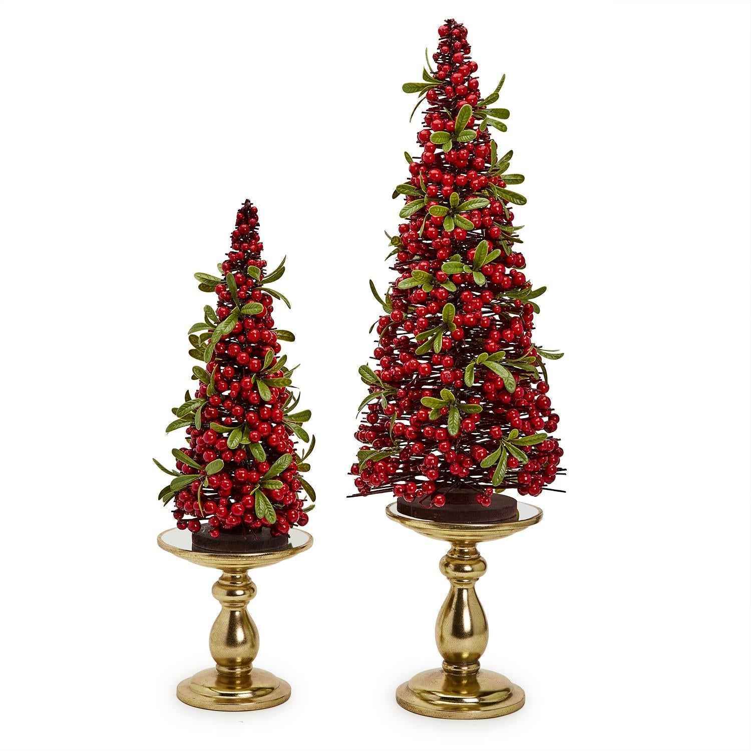 Decorative Pedestal Centerpieces with Removeable Mirror Insert - Flair Flower Bar & Studio