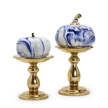 Decorative Pedestal Centerpieces with Removeable Mirror Insert