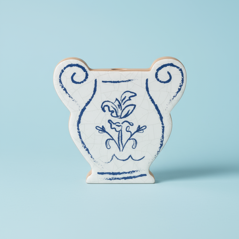 Blissful Bud Vases – Blue & White Whimsy Collection