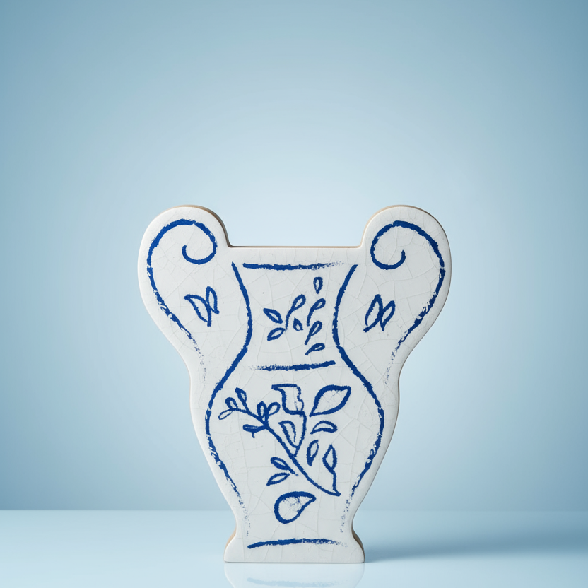 Blissful Bud Vases – Blue & White Whimsy Collection
