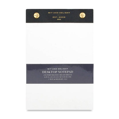 Desktop Notepad - Black - Flair Flower Bar & Studio