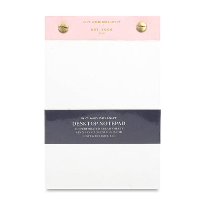 Desktop Notepad - Pink - Flair Flower Bar & Studio