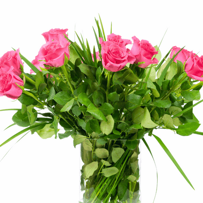 Dozen Rose Vase Arrangement - Flair Flower Bar & Studio