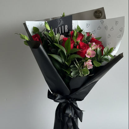 Dozen Rose Bouquet by Flair Flower Bar