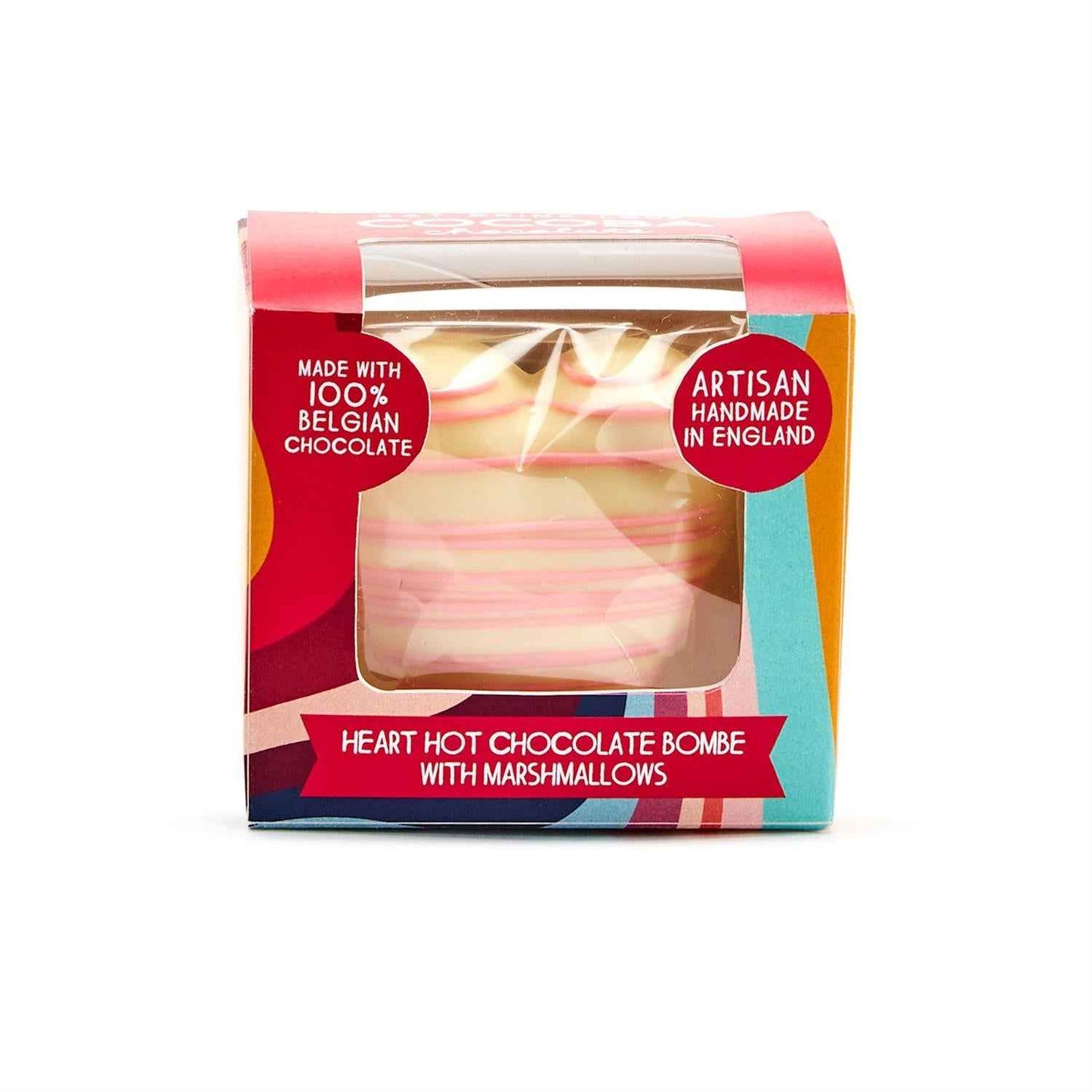 Drizzle Heart Hot Chocolate Cocoba Bombe - Flair Flower Bar & Studio