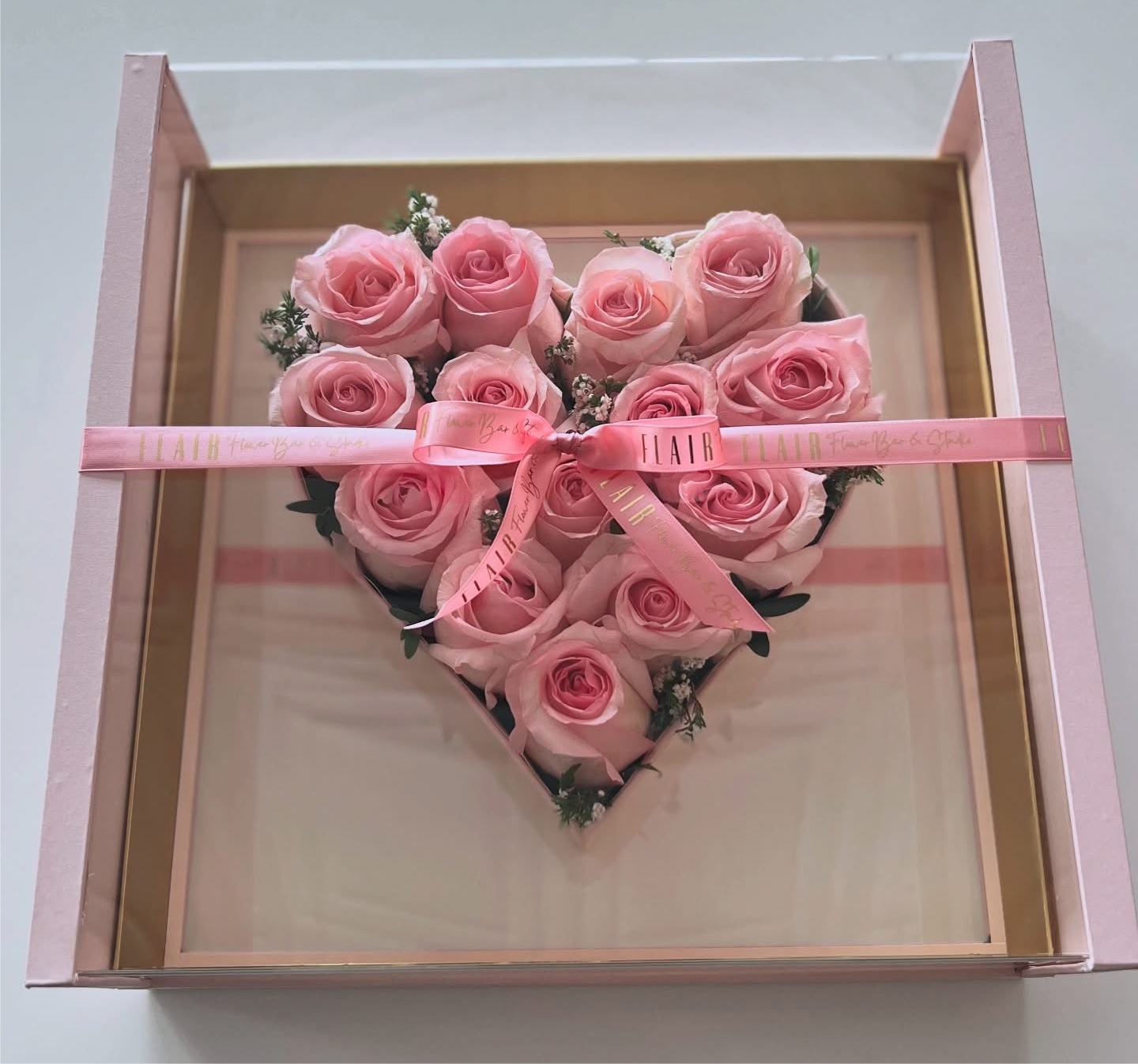 The Blooming Heart Box Rose Arrangement