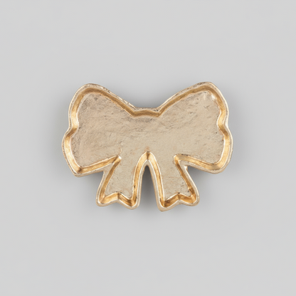 Bow Trinket Tray – Gold or Pink/Gold | Elegant Cast Iron Decorative Tray