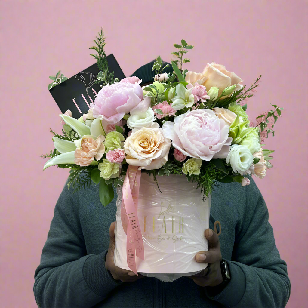 Luxe Noir Flower Box Arrangement - Designer's Choice