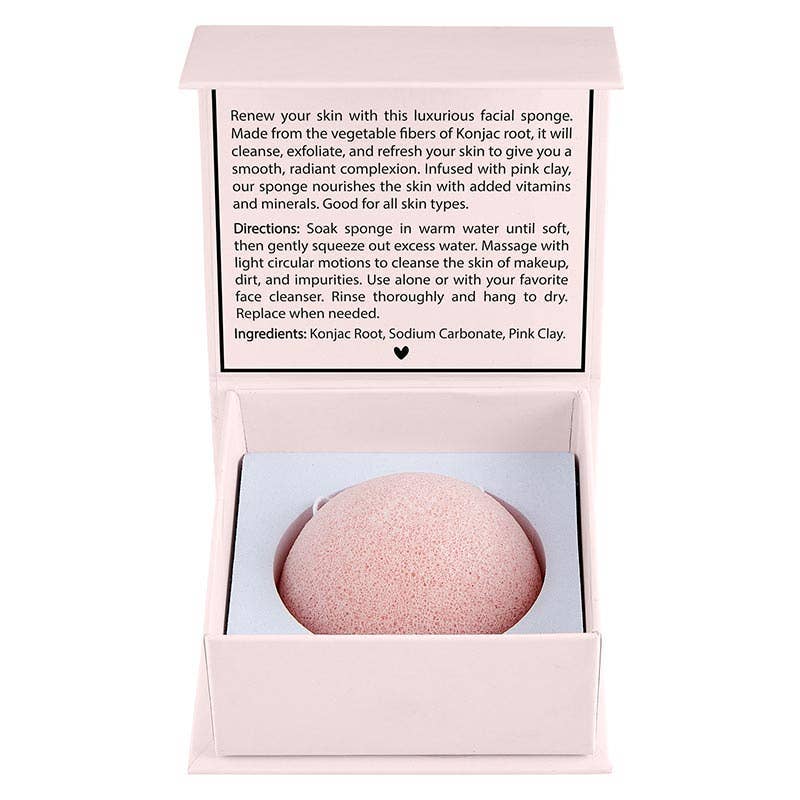 Facial Konjac Sponge - Blush - Flair Flower Bar & Studio