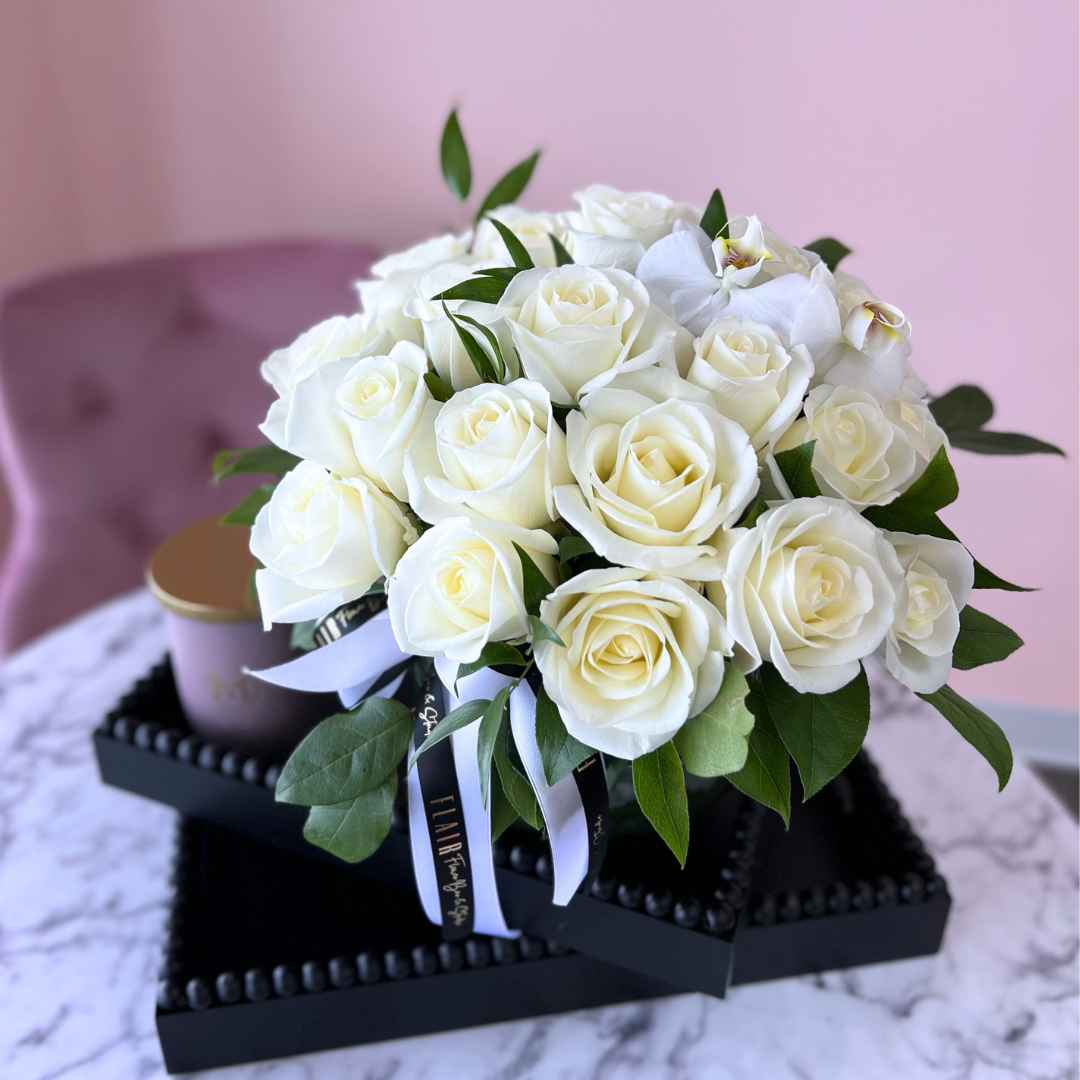 Flair Signature Rose Bouquet Vase Arrangement - Flair Flower Bar & Studio