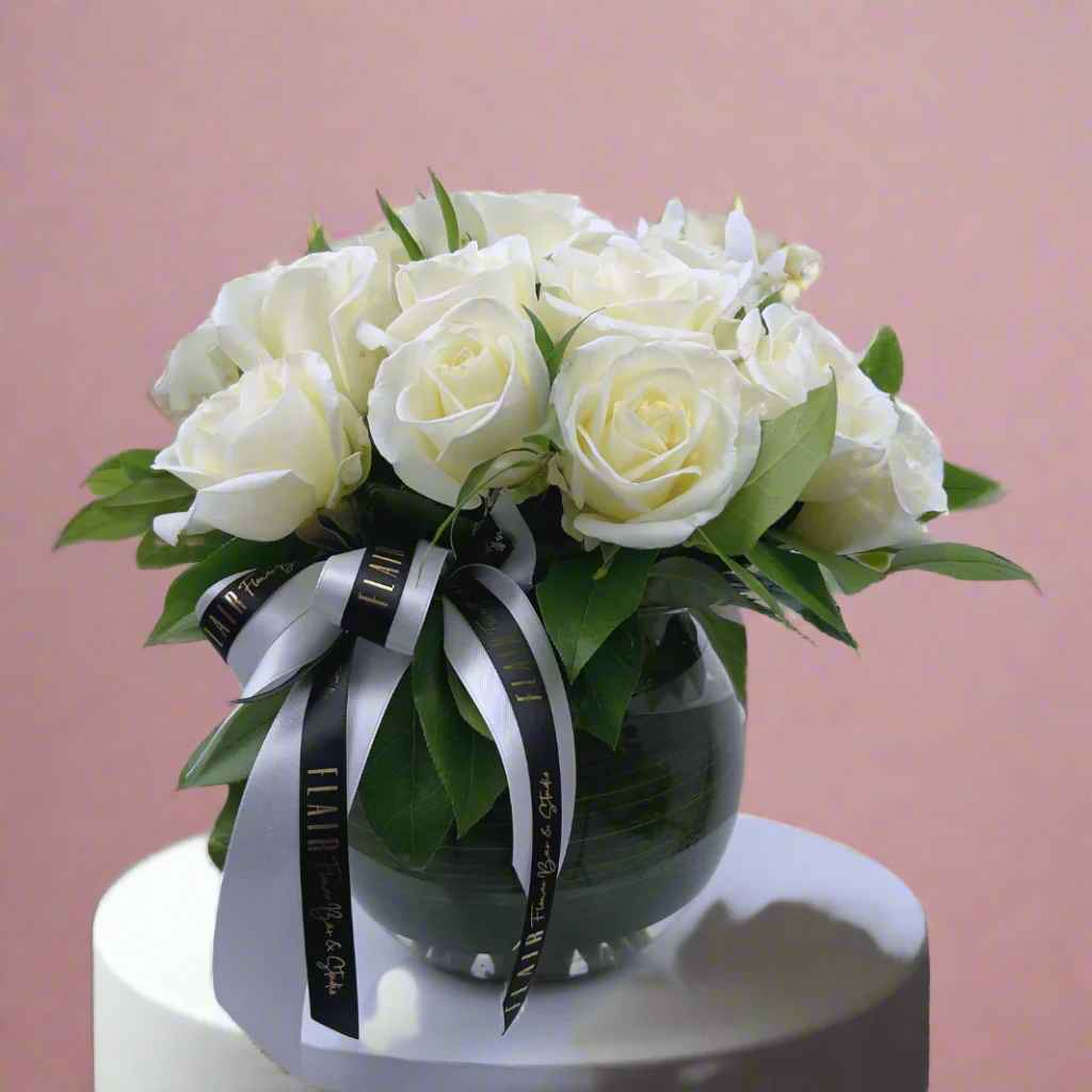Flair Signature Rose Bouquet Vase Arrangement - Flair Flower Bar & Studio