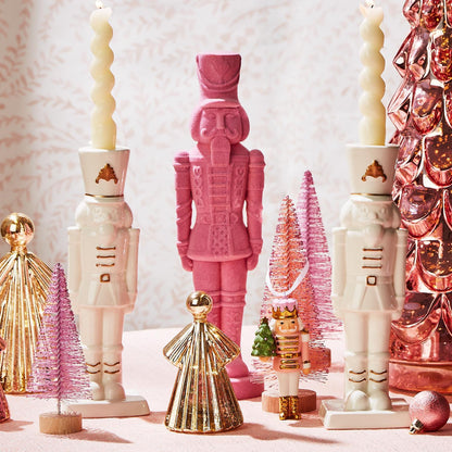 Flocked Nutcracker - Flair Flower Bar & Studio