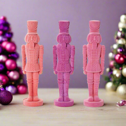 Flocked Nutcracker - Flair Flower Bar & Studio