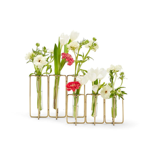 Lavoisier Golden Flower Vase