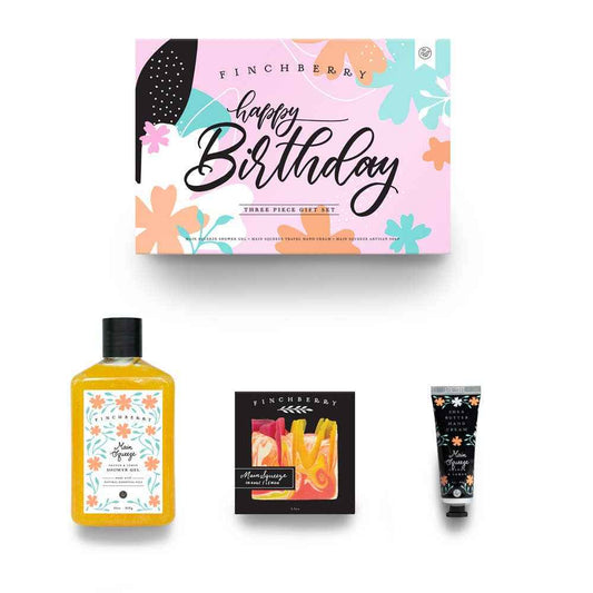 Happy Birthday Gift Bath Set - 3 Piece - Flair Flower Bar & Studio