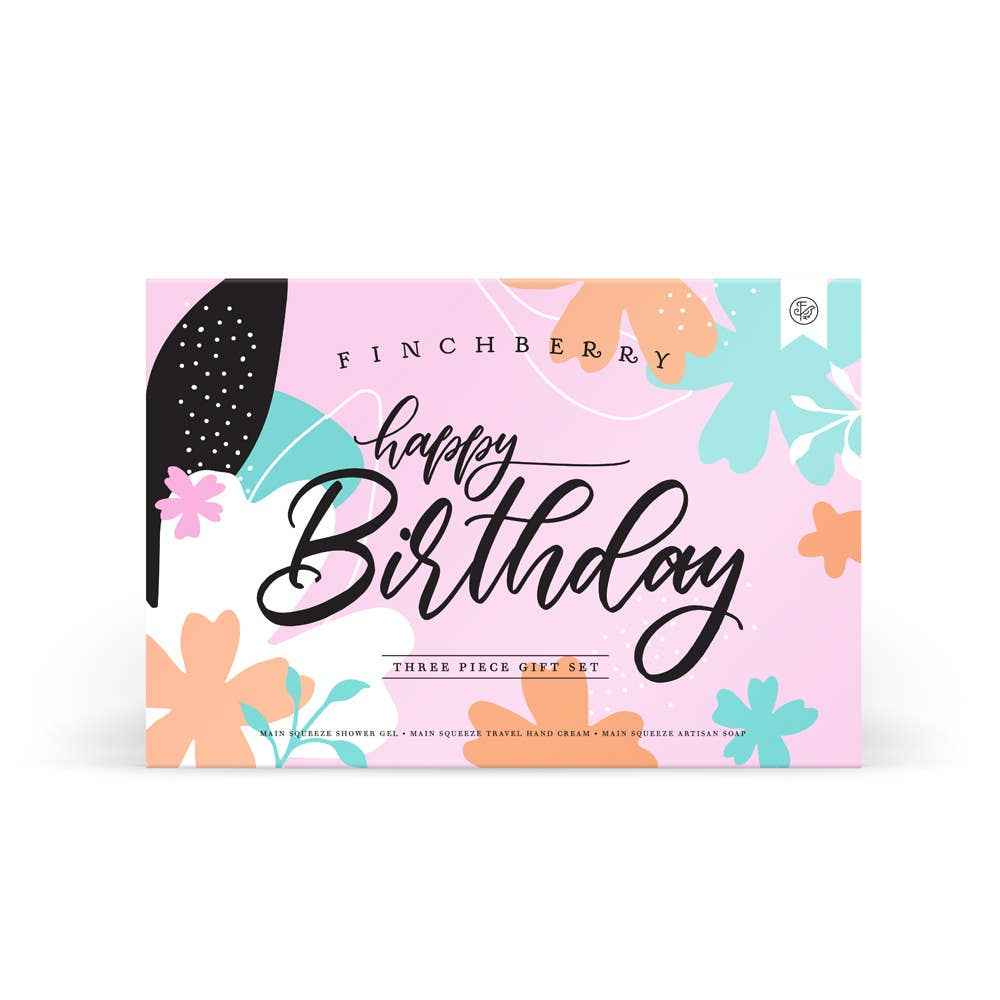 Happy Birthday Gift Bath Set - 3 Piece